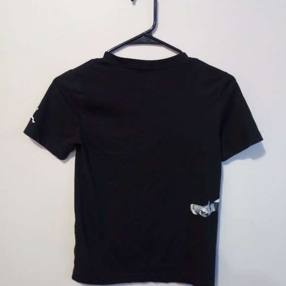 Boys Black T-shirt (Medium, 10–12 Years) with Bold Graphic – Gently Used - Picture 2 of 2